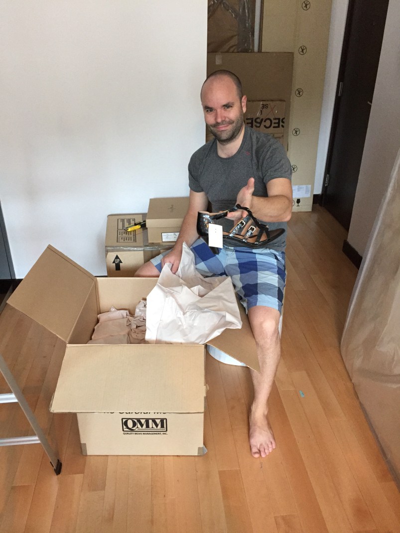 It was less exciting for Braden when the things he unwrapped weren't his.