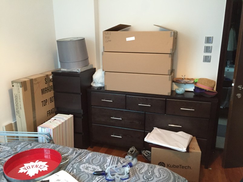Unpacked status: more bedroom.