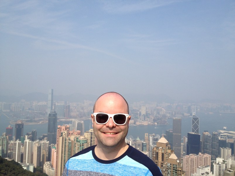 We spent some time on the weekend exploring Victoria Peak.  I was jetlagged and didn't want any photos take - but Braden looks happy!  Note: still long sleeve weather