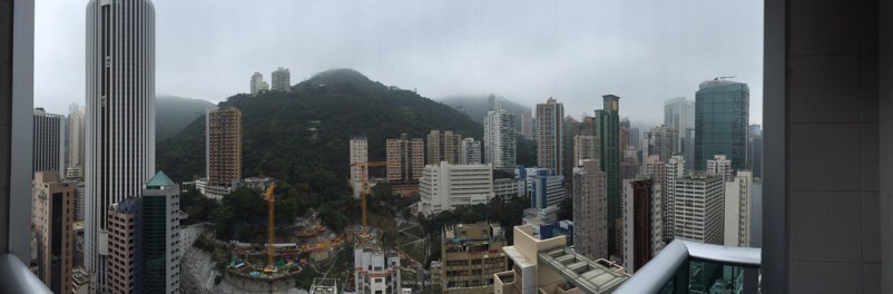 View of the mountains from our balcony.