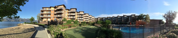 Right on the lake, the resort is fabulous.