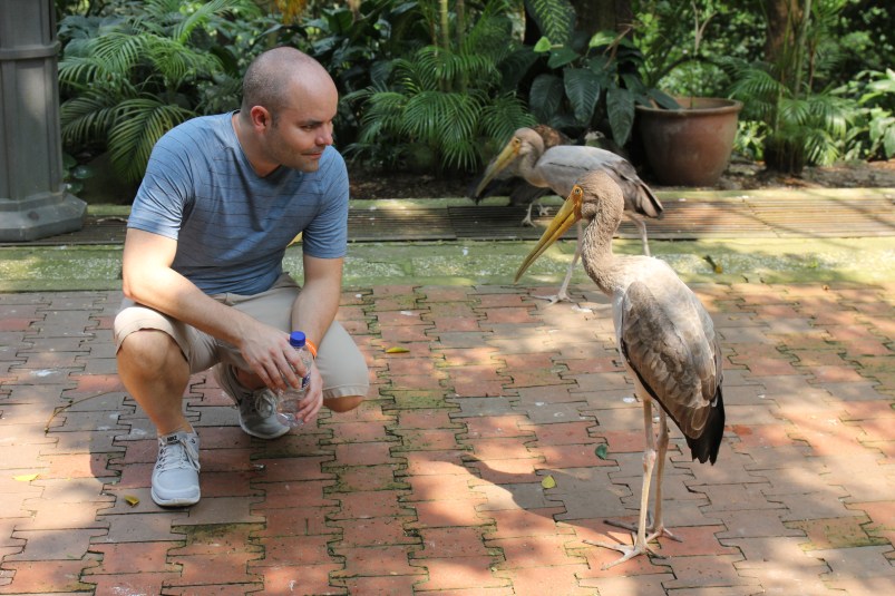Braden chatted with this guy for a while.